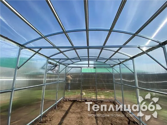 Теплица Воля Прима 3, под поликарбонат, ширина 3 метра